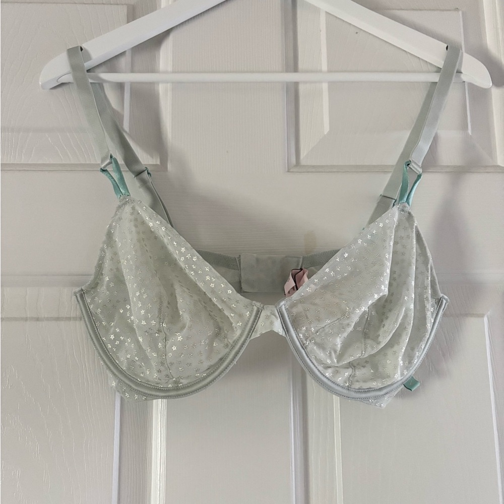 Victoria's Secret Light Green Stars Bra